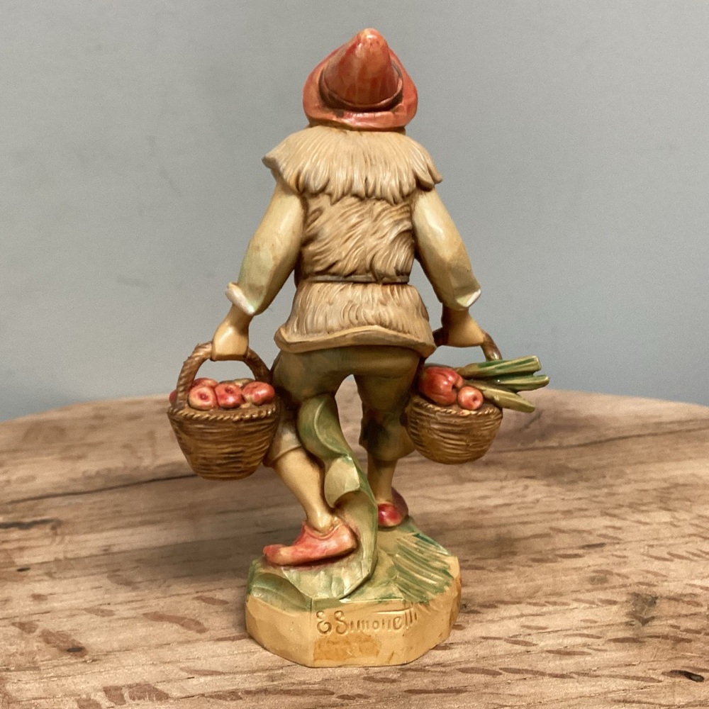 🟠 Vintage & Retired - Fontanini 5” Collection - Nathan the Produce Peddler # 146 - Picture 4 of 12